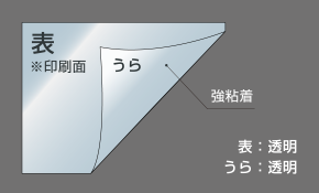 塩ビシート透明 タック付き